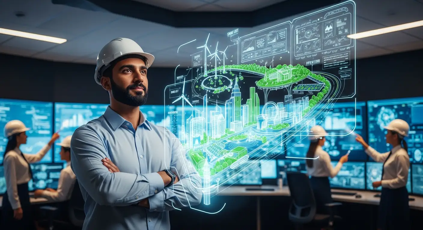 A leader's vision for energy efficiency engineering and advanced control technology symbolizing industry transformation